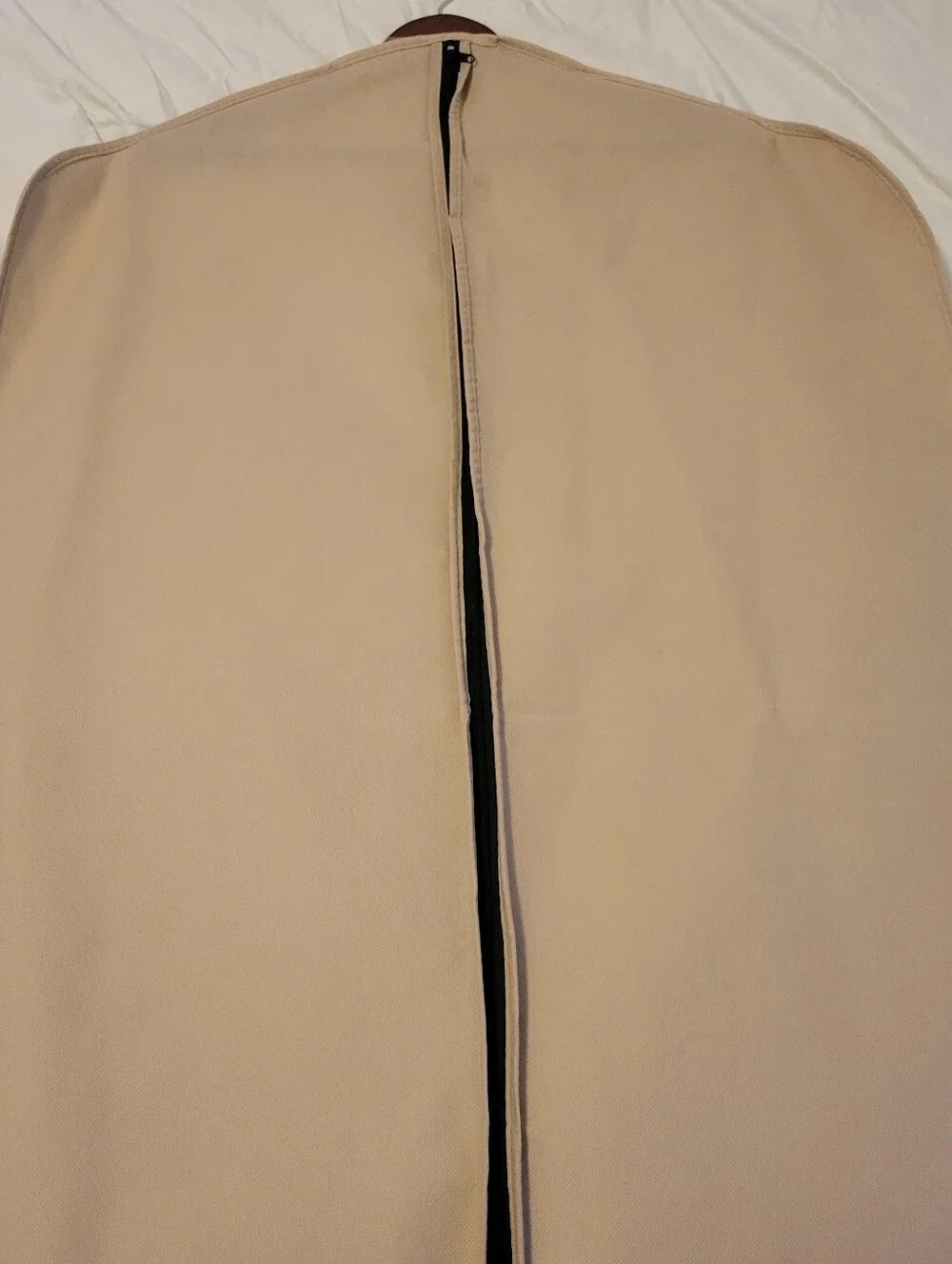 Tan Garment Bag, Coat, Jacket, Dress, Travel Clothing Storage Bag